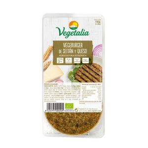 Hamburguesa Vegetal Seitán-Queso BIO, 160g