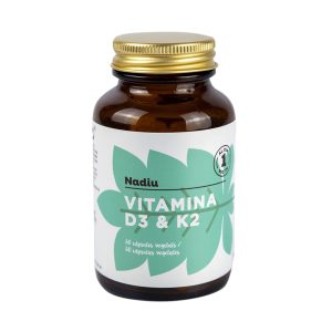 Vitamina D3 i K2, 60 càpsules